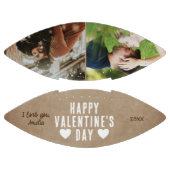 Rustic Happy Valentine's Day Boyvriend 2 Foto American Football (Panelen)