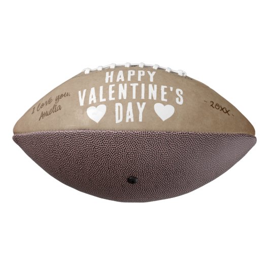 Rustic Happy Valentine's Day Boyvriend 2 Foto American Football (Gedraaid 270)