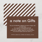 💍 Rustic Harmony notitie op Gifts Informatiekaartje (Voorkant / Achterkant)