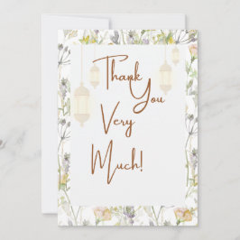 Rustic - Hartelijk dank Bedankkaart
