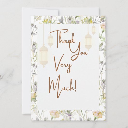 Rustic - Hartelijk dank Bedankkaart (Voorkant)