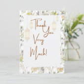 Rustic - Hartelijk dank Bedankkaart (Staand voorkant)