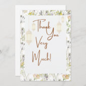 Rustic - Hartelijk dank Bedankkaart (Voorkant / Achterkant)