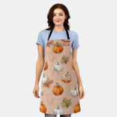 Rustic Harvest Autumn - Pompoenen & bladeren Schort (Gedragen)