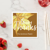 Rustic Harvest Herfst Leaf & Geef Bedankt Servet (Insitu)