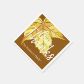 Rustic Harvest Herfst Leaf & Geef Bedankt Servet (Hoek)