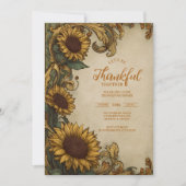 Rustic Harvest Thanksgiving Celebration Kaart (Voorkant)