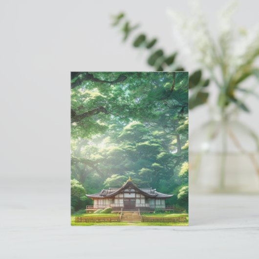Rustic Haven, Houden Japans Huis Briefkaart (Staand voorkant)
