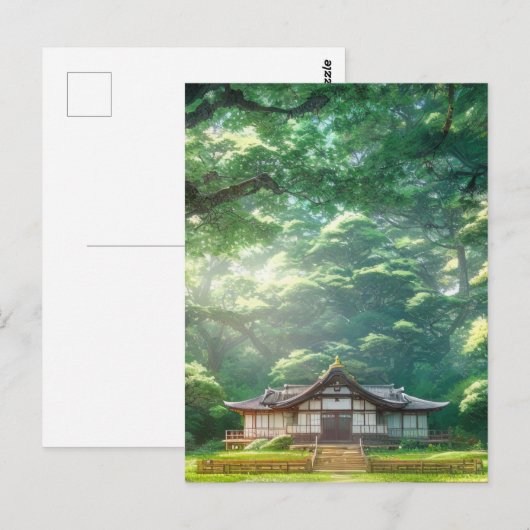 Rustic Haven, Houden Japans Huis Briefkaart (Voorkant / Achterkant)