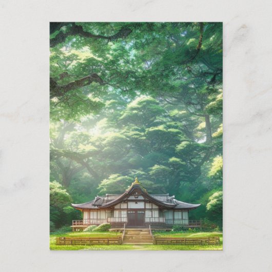Rustic Haven, Houden Japans Huis Briefkaart (Voorkant)
