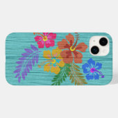 Rustic Hawaiian Flowers Print Case-Mate iPhone Case (Achterkant (horizontaal))