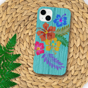 Rustic Hawaiian Flowers Print Case-Mate iPhone 14 Plus Hoesje