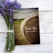 Rustic Hay Bales Ranch Wedding Bedankt
