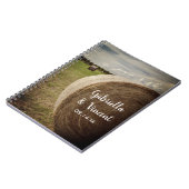 Rustic Hay Bales Ranch Wedding Guest Book Notitieboek (Linkerzijde)