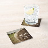 Rustic Hay Bales Ranch Wedding Kartonnen Onderzetters (Insitu)