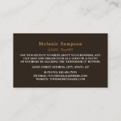 Rustic Health Food Store Visitekaartje (Achterkant)