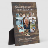 Rustic Heart | 15 foto-collage-herdenkingsplaquett Fotoplaat (Zijkant)