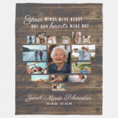 Rustic Heart | 15 Fotocollage Memorial Blanket Fleece Deken (Voorkant)