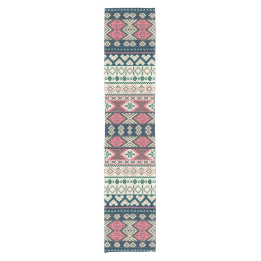 Rustic  Heart Aztec Korte Tafelloper (Voorkant)