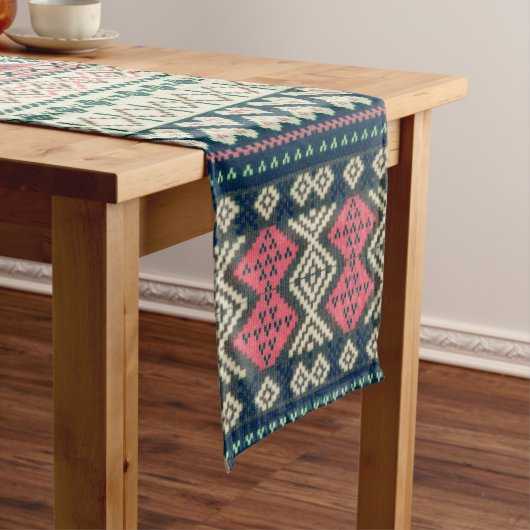 Rustic Heart Aztec Korte Tafelloper (Voorbeeld)