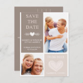 Rustic Heart Doodles sparen het Briefkaart van de  (Voorkant / Achterkant)