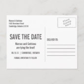 Rustic Heart  Foto Save the Date Briefkaart (Achterkant)