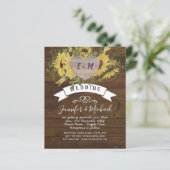 Rustic Heart PHOTO Sunflower Woodland Wedding (Staand voorkant)
