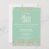 Rustic Hearts Chalkboard Post Wedding Uitnodiging (Voorkant)