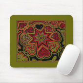 "Rustic Hearts" Mousepad Muismat (Met muis)