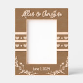 Rustic Hearts Wedding Gegraveerde Lijstjes (Voorkant)