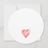 Rustic Hearts Wreath Wedding Invitation Kaart (Achterkant)