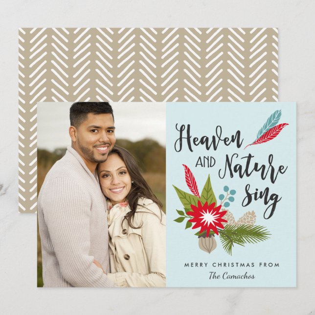 Rustic Heaven and Natuur Sing | Moderne foto (Voorkant / Achterkant)