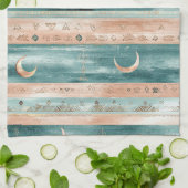 Rustic Hemel Streep Maan Zon Aards (9) Theedoek (Gevouwen)