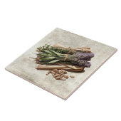 Rustic Herb Bunches Vintage  Tegeltje (Zijkant)