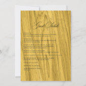 Rustic Herbarium - zonnebloemen Bohemian Wedding Kaart (Achterkant)