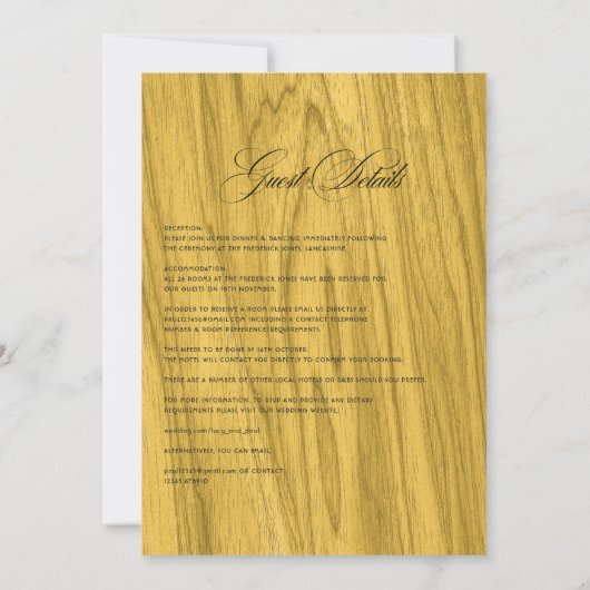 Rustic Herbarium - zonnebloemen Bohemian Wedding Kaart (Achterkant)