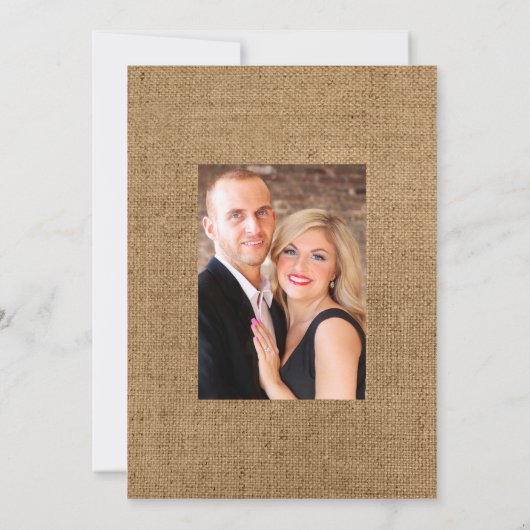 Rustic Herbarium - zonnebloemen Bohemian Wedding Save The Date (Achterkant)