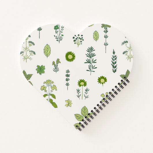Rustic Herbs Green Notitieboek (Achterkant)