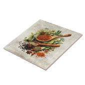 Rustic Herbs & Spices Watercolors Tegeltje (Zijkant)