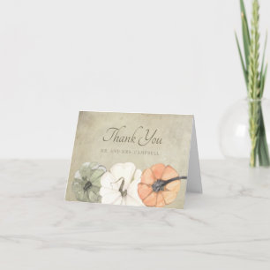 Rustic Herfst Autumn White Sinaasappel Pumpkins Da Kaart