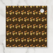 Rustic Herfst Bladeren Vierkant Thanksgiving Bedankjes Labels (Achterkant)