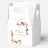 Rustic Herfst Boho Botanisch Moderne Confirmatie Bedankdoosjes (Geopend)