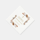 Rustic Herfst Botanical Modern bevestiging Servet (Hoek)