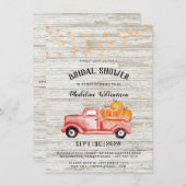 Rustic Herfst Country String Lights Vrijgezellenfe Kaart (Voorkant / Achterkant)