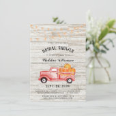 Rustic Herfst Country String Lights Vrijgezellenfe Kaart (Staand voorkant)