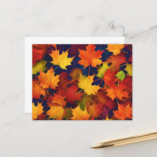 Rustic Herfst Foliage Briefkaart