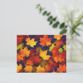Rustic Herfst Foliage Briefkaart (Staand voorkant)
