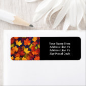 Rustic Herfst Foliage Retouradreslabel Etiket (Insitu)