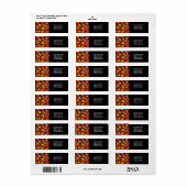 Rustic Herfst Foliage Retouradreslabel Etiket (Full Sheet)