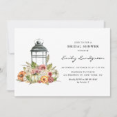 Rustic Herfst Harvest Lantern Vrijgezellenfeest Kaart (Voorkant)